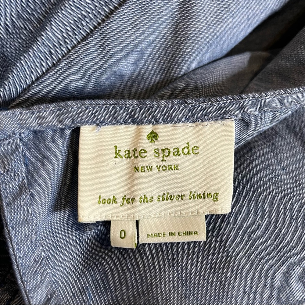 Kate Spade New York Blaire Chambray Dress Size 0 (2-4) - Picture 8 of 15